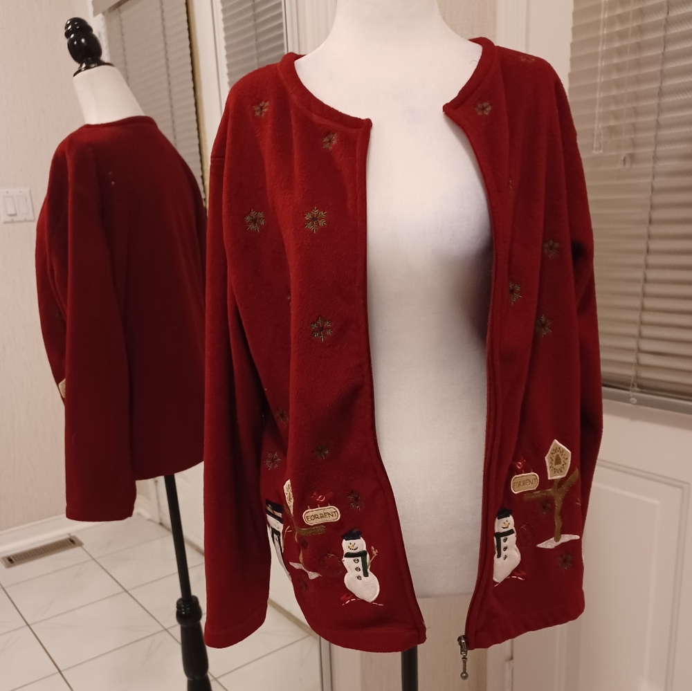 4/$40 Fleece Open Cardigan - Size Medium